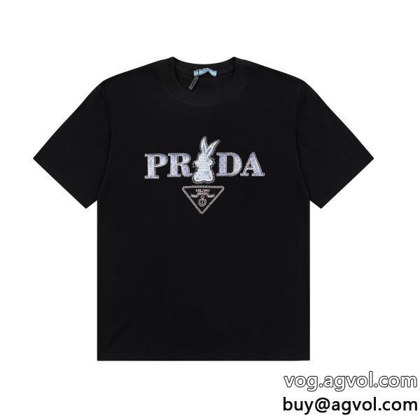 ブランド コピープラダ上品シックなお品注目新ブランド半袖Tシャツ