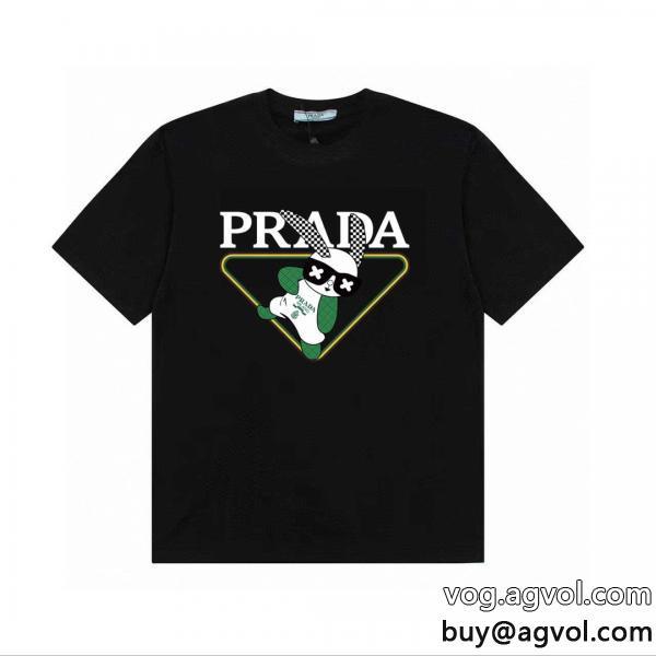 お買い得軽やかな印象偽物 通販 半袖TシャツPRADA