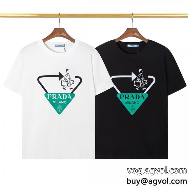 PRADA激安 ブランド 通販半袖Tシャツ着心地の良いカジュアル反転魅力