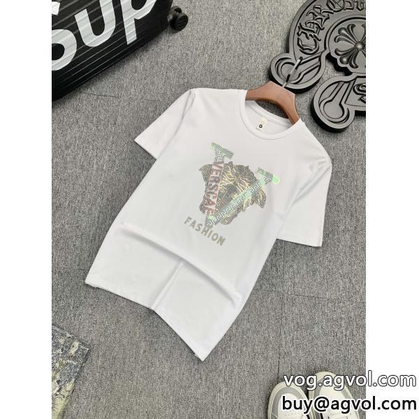 今だけSALE根強い人気定番商品ヴェルサーチ偽 ブランド半袖Tシャツ