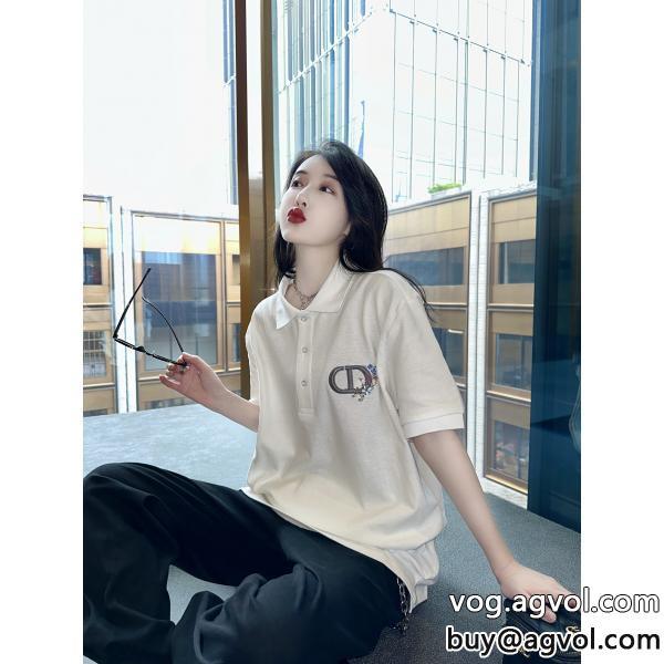 DIORブランド コピー半袖シャツ大人可愛いスタイル大人かっこいい