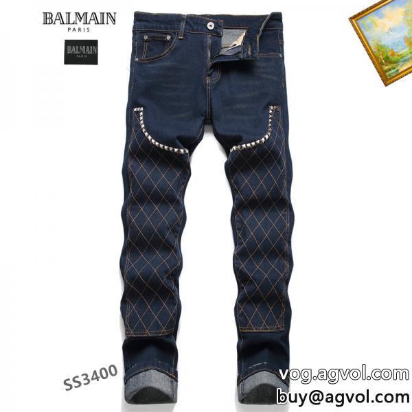 コピー ブランド 通販人気が続行限定アイテム着まわしアクセントBALMAINジーンズ