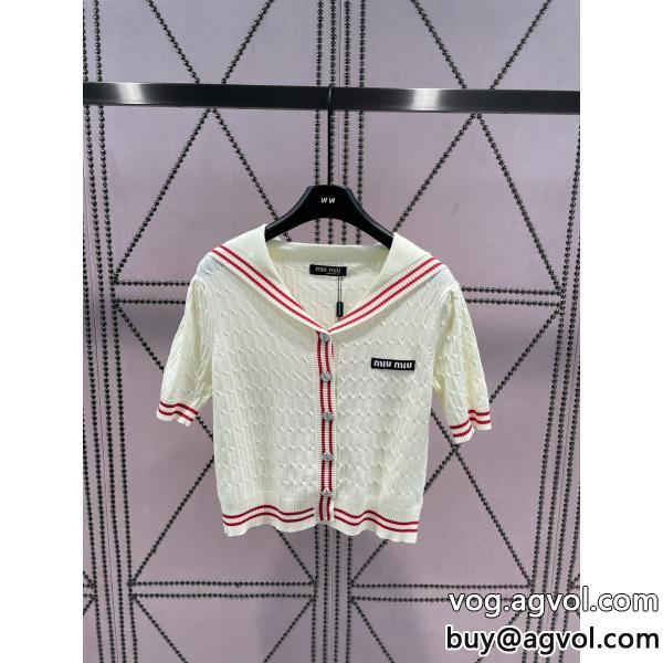コピー 品 ブランドMIUMIU先行販売今年風半袖Tシャツ