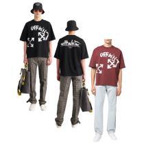 最新人気　話題沸騰中お出かけスタイル半袖TシャツOff-White偽 ブランド 