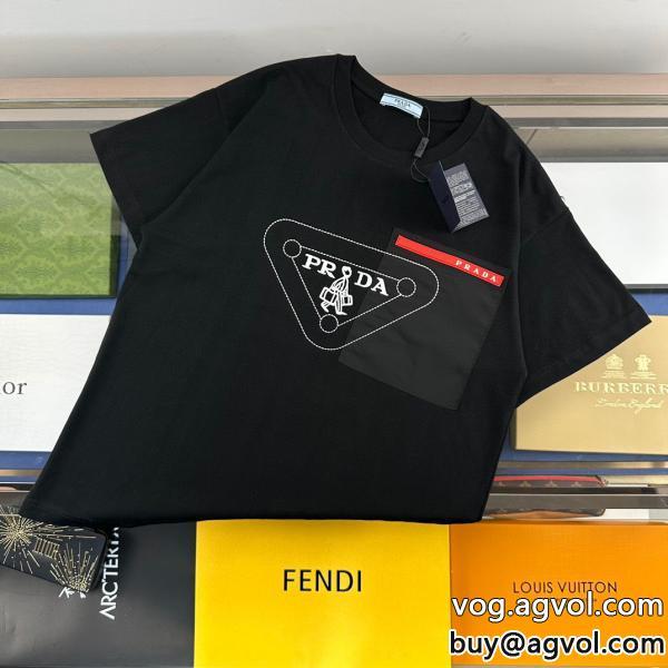 半袖TシャツPRADAコピー ブランドギフト最適期間限定魅力が光る