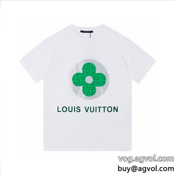 半袖Tシャツブランド 激安 スタイリッシュなデザイン今季はファション感漂うLOUIS VUITTON