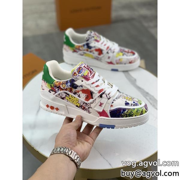 スニーカーLOUIS VUITTONブランド コピー 販売カッコカワイイカワイイ雰囲気