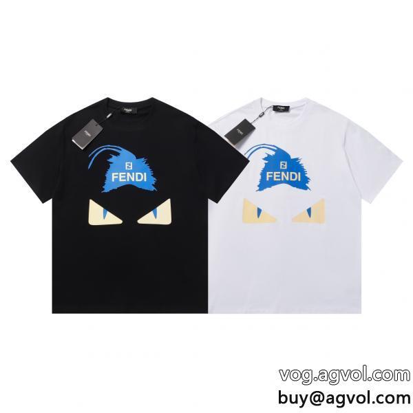 ブランド 品 コピーFENDI上品カジュアルな雰囲気に23SS新作 カジュアルコーデに半袖Tシャツ