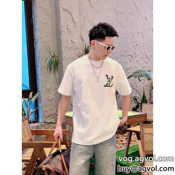 LOUIS VUITTONブランド コピー 安心半袖Tシャツ抜け感を出す大人レディなシルエット