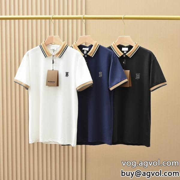 コピー ブランド 販売バーバリー半袖シャツロゴが美しい今年らしい着こなし