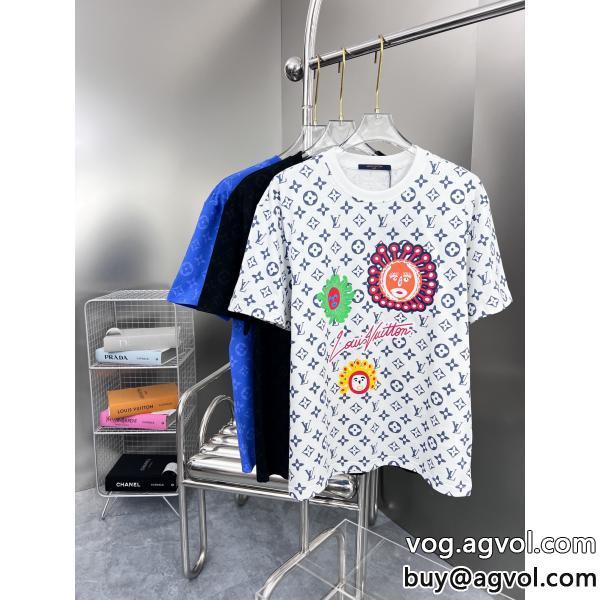 ブランド コピー 着払いLOUIS VUITTON半袖Tシャツ今年風爽やかすぎない大人の印象に