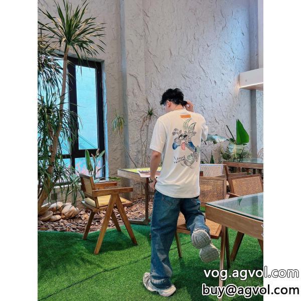 LOUIS VUITTONオーバーサイズきれいめコーデに変身ブランド 激安 半袖Tシャツ