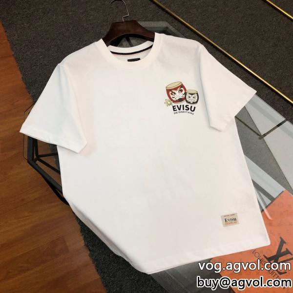 半袖Tシャツ最新商品即完売必至肌触りの良いサラりとエヴィスブランド レプリカ