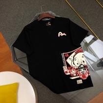 EVISU大人の雰囲気たっぷり大胆なカジュアルダウン半袖Tシャツブランド 通販