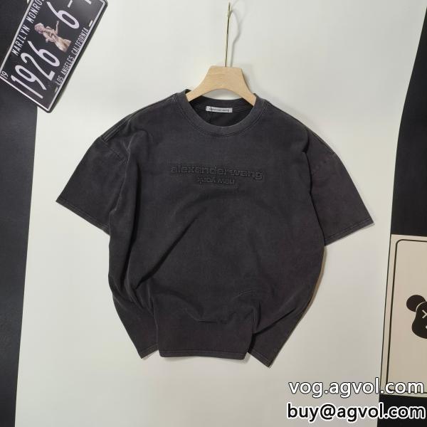 コピー 商品 通販スタイリッシュ夏っぽさ新作アイテムALEXANDER WANG半袖Tシャツ