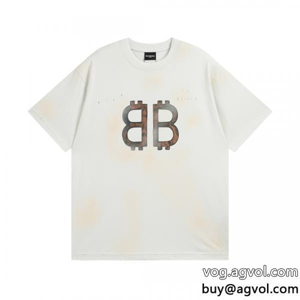 清涼感あるカジュアルNEW素敵ブランド コピー s 級balenciaga半袖Tシャツ