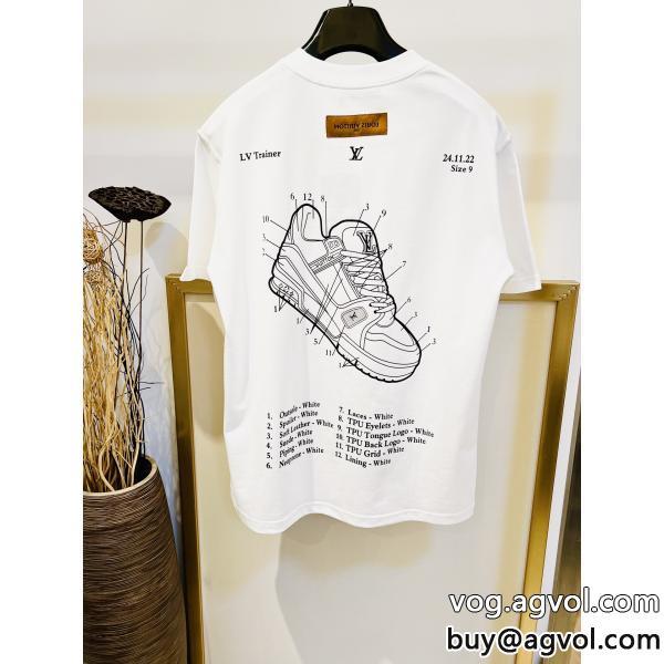 定番人気最新作高い人気ブランド コピー 販売半袖TシャツLOUIS VUITTON