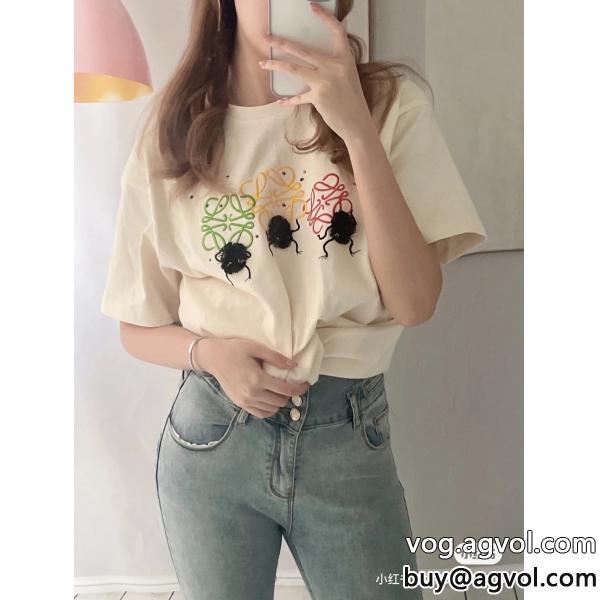 LOEWEブランド スーパー コピー 優良着こなし自在円高還元Sale半袖Tシャツ