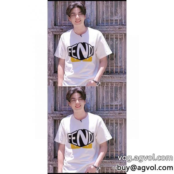VIPセールでお得ファッションに新しい色半袖Tシャツフェンディブランド 通販 激安