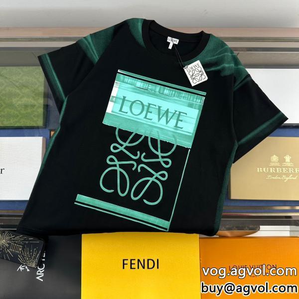 夏らしく爽やかな印象今年売れた人気のスタイルコピー 品 ブランド半袖TシャツLOEWE