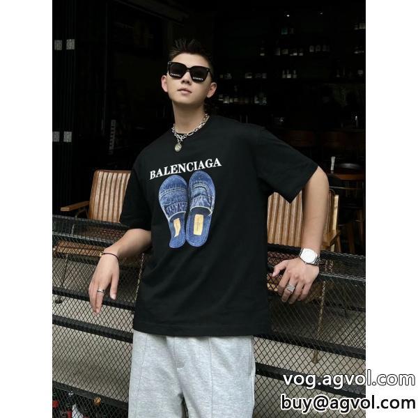 ブランド コピー 品半袖Tシャツbalenciagaロゴが美しい洗練された魅力が光る
