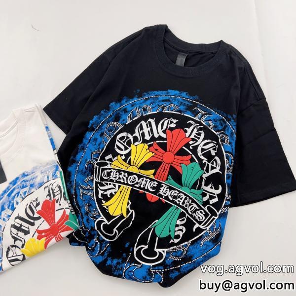 抜け感のあるスタイルが完成最新作コピー ブランド半袖Tシャツクロムハーツ