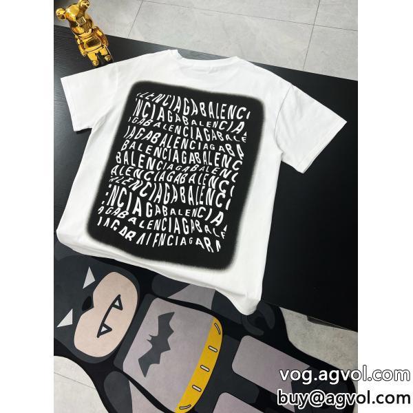 ブランド コピー 専門半袖Tシャツ着心地良く素敵なスタイルで夏の定番balenciaga