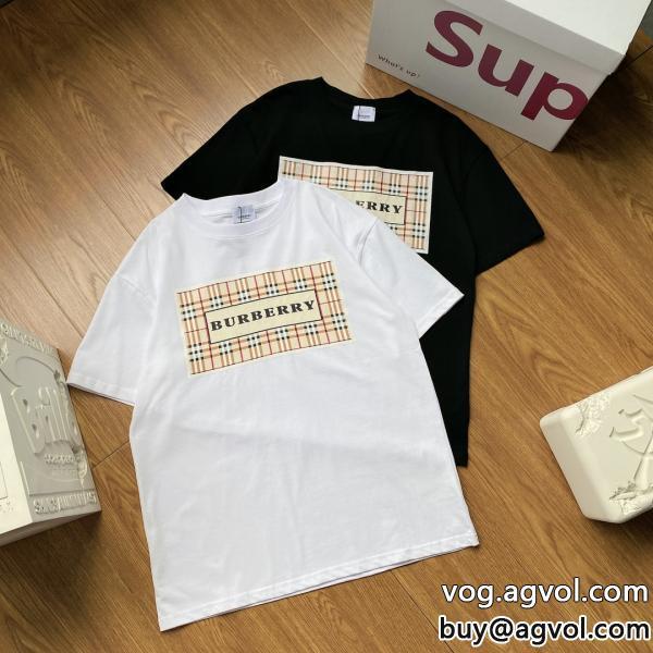 ブランド 品 スーパー コピーオシャレ度アップ存在感のある半袖TシャツBURBERRY
