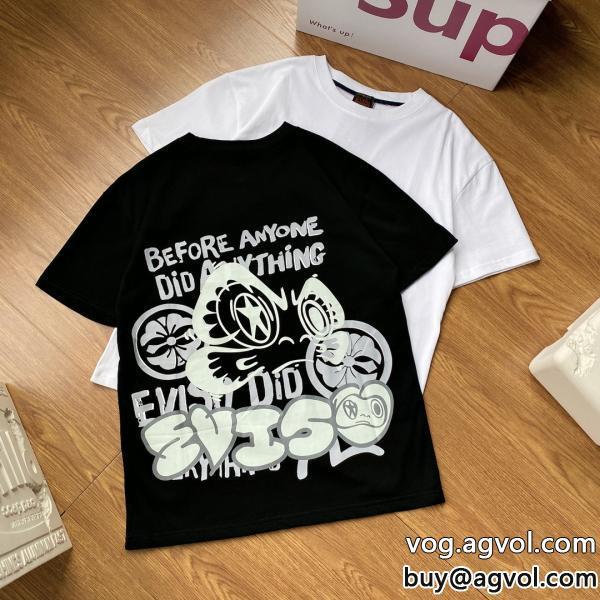 コピー 品 ブランド半袖Tシャツエヴィス話題の新作到着個性派さん