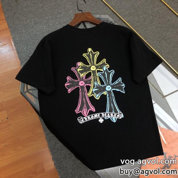CHROME HEARTSコピー ブランド半袖Tシャツお洒落スタイルスタイリッシュ