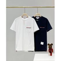 大人着用可透け感新作がイチ推しスーパー コピー ブランドTHOM BROWNE半袖Tシャツ