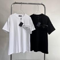 PRADA偽物 ブランド ショップ新しい斬新なスタイル着心地のいい半袖Tシャツ