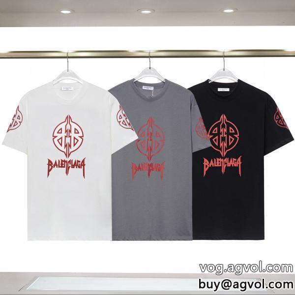 ブランド 偽物入手困難新作2026らしさをプラス半袖Tシャツbalenciaga