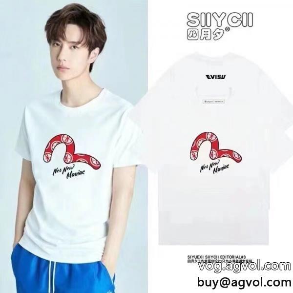 半袖TシャツEVISU国内発セール完売間近期間限定セールブランド 激安