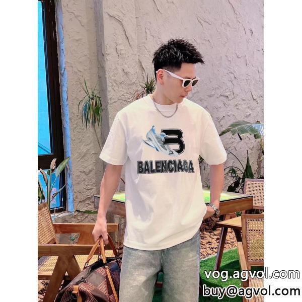 夏の最旬スタイルを楽しい人気の高い通販 ブランドバレンシアガ半袖Tシャツ