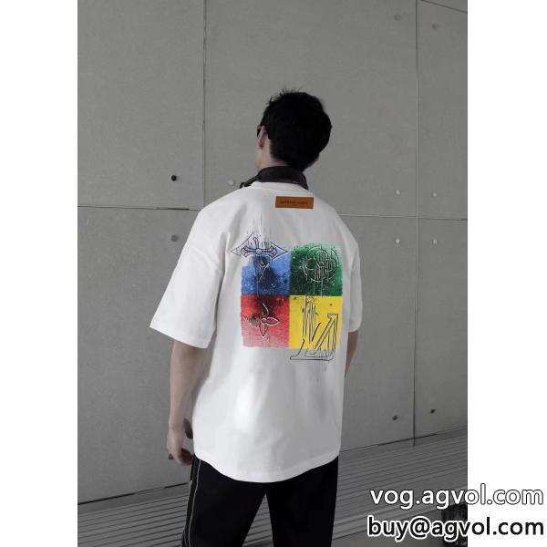 偽 ブランド 販売半袖Tシャツ好印象な上品スタイル完売在庫確保LOUIS VUITTON