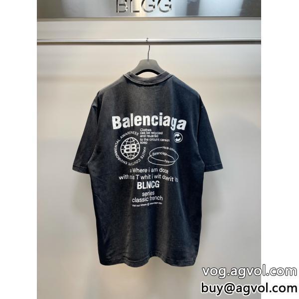 balenciaga半袖Tシャツきれいめな印象で着こなし季節をまたい新作アイテムブランド 激安 