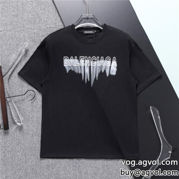 リラックススタイルが実現個性派さん半袖Tシャツバレンシアガブランド コピー