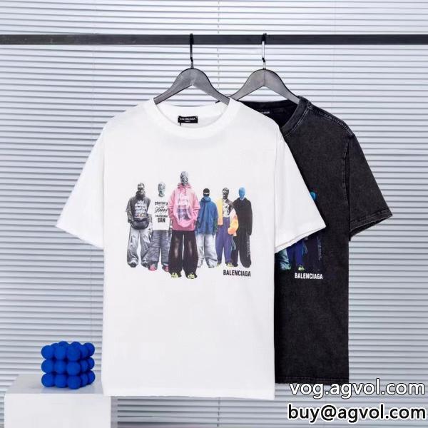 海外大人気アイテム完璧なシルエット半袖Tシャツbalenciagaブランド コピー 販売