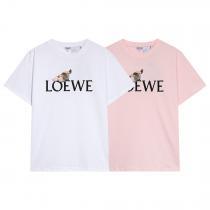 ちょっと大人の印象涼しげな印象のロエベ半袖Tシャツブランド 激安 