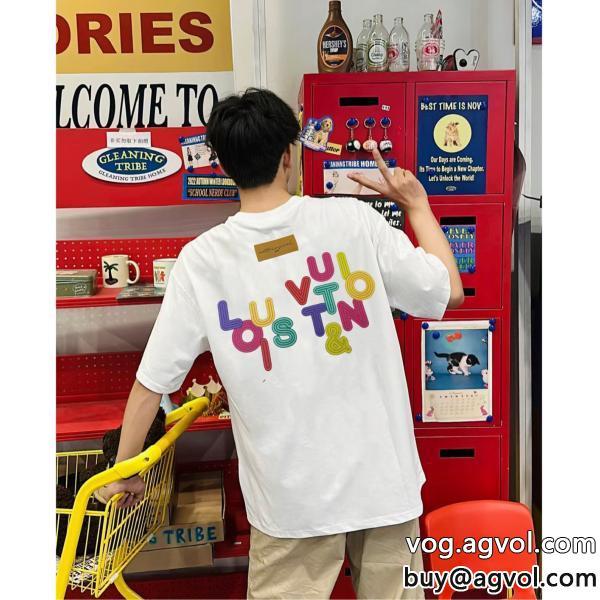 通年使えるアイテム夏の必須アイテムをルイ ヴィトンブランド 偽物半袖Tシャツ