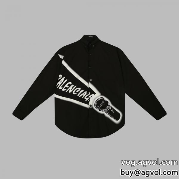 balenciaga偽物 ブランド ショップ半歩先をゆくオシャレ爽やかさ長袖シャツ