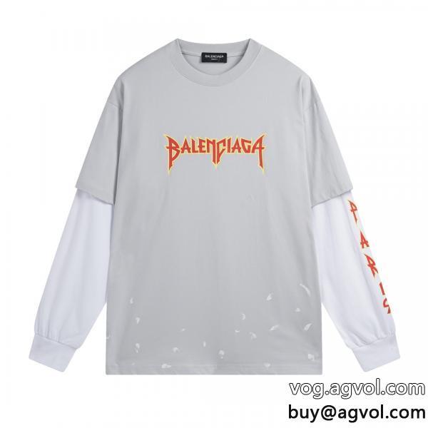 2026-23AW☆韓国の人気完売在庫確保コピー ブランド 優良長袖Tシャツbalenciaga