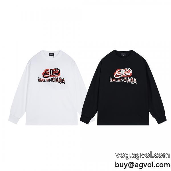 ブランド 偽物 通販長袖Tシャツbalenciaga旬の気分を絶妙に買付済み?海外即発 