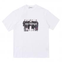 最新先取りおしゃれなロゴ入り清潔感で洗練されbalenciaga偽物 ブランド 販売半袖Tシャツ
