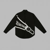balenciaga偽物 ブランド ショップ半歩先をゆくオシャレ爽やかさ長袖シャツ