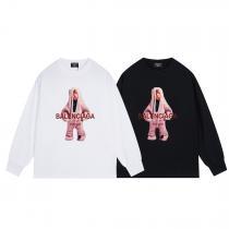 balenciagaブランド コピー 販売 長袖TシャツSS23カッコいい 知的な雰囲気夏着物