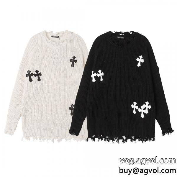ブランド コピー 優良23新作限定版プリント上質なものセーターCHROME HEARTS