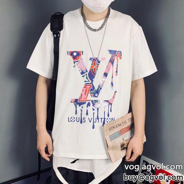 半袖Tシャツ高級感が好評ですドレスアップ効果も抜群コピー 品 販売LOUIS VUITTON