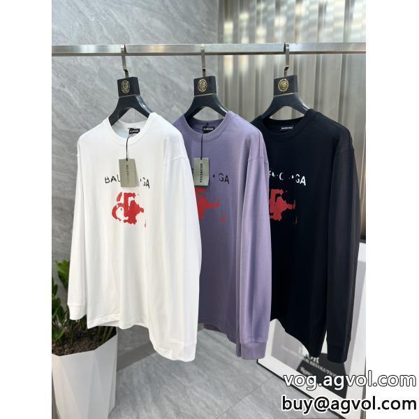 balenciaga長袖Tシャツブランド 品 コピー一生モノ好印象な上品スタイル